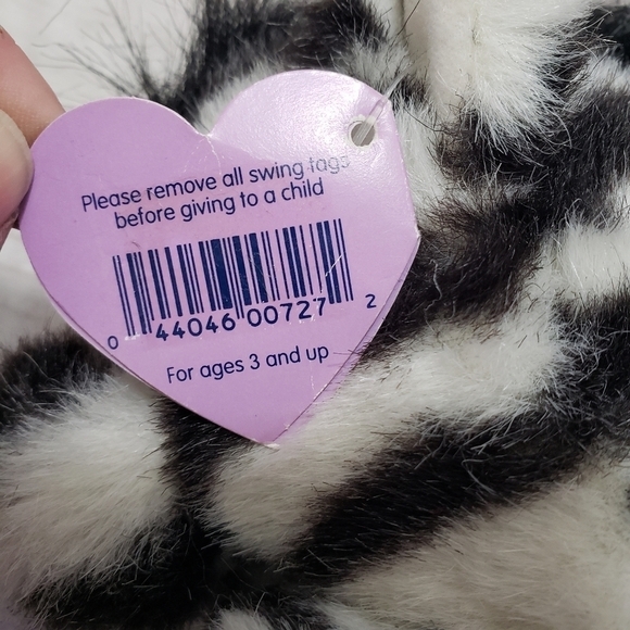 Swibco Puffkins Zack Zebra 4.5" Beanbag Plush Stuffed Animal 1997 With Tag - Picture 8 of 11